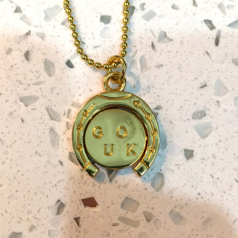 Marc Jacobs “Good Luck” horseshoe necklace